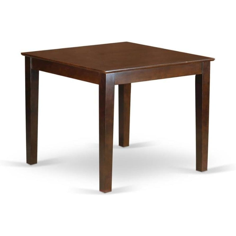 Square Dining Table for 4 Mahogany Finish