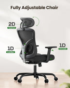 Office Chair 2D Headrest Lumbar Support