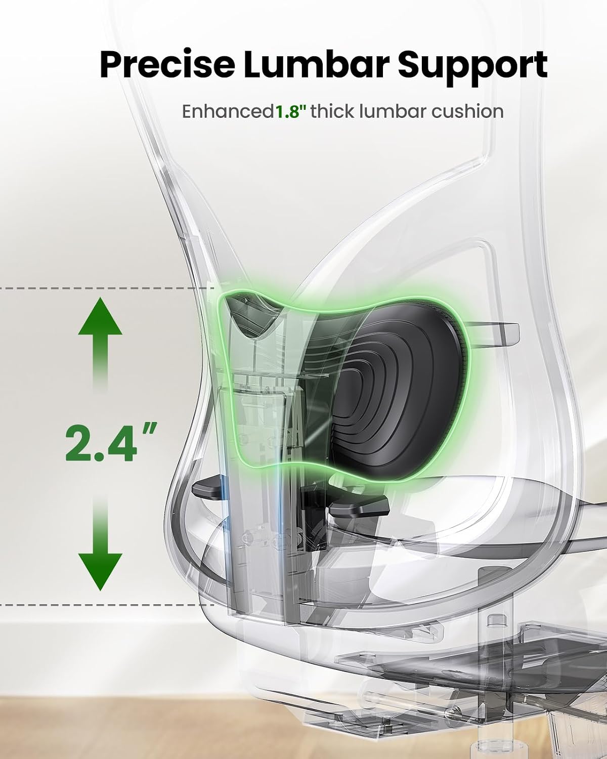 Office Chair 2D Headrest Lumbar Support