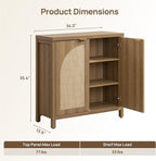 Rattan Sideboard 2 Arch Doors Storage