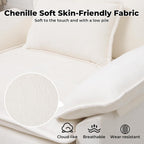 Cloud Accent Chair White Deep Seat