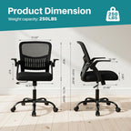 Mid-Back Ergonomic Office Chair