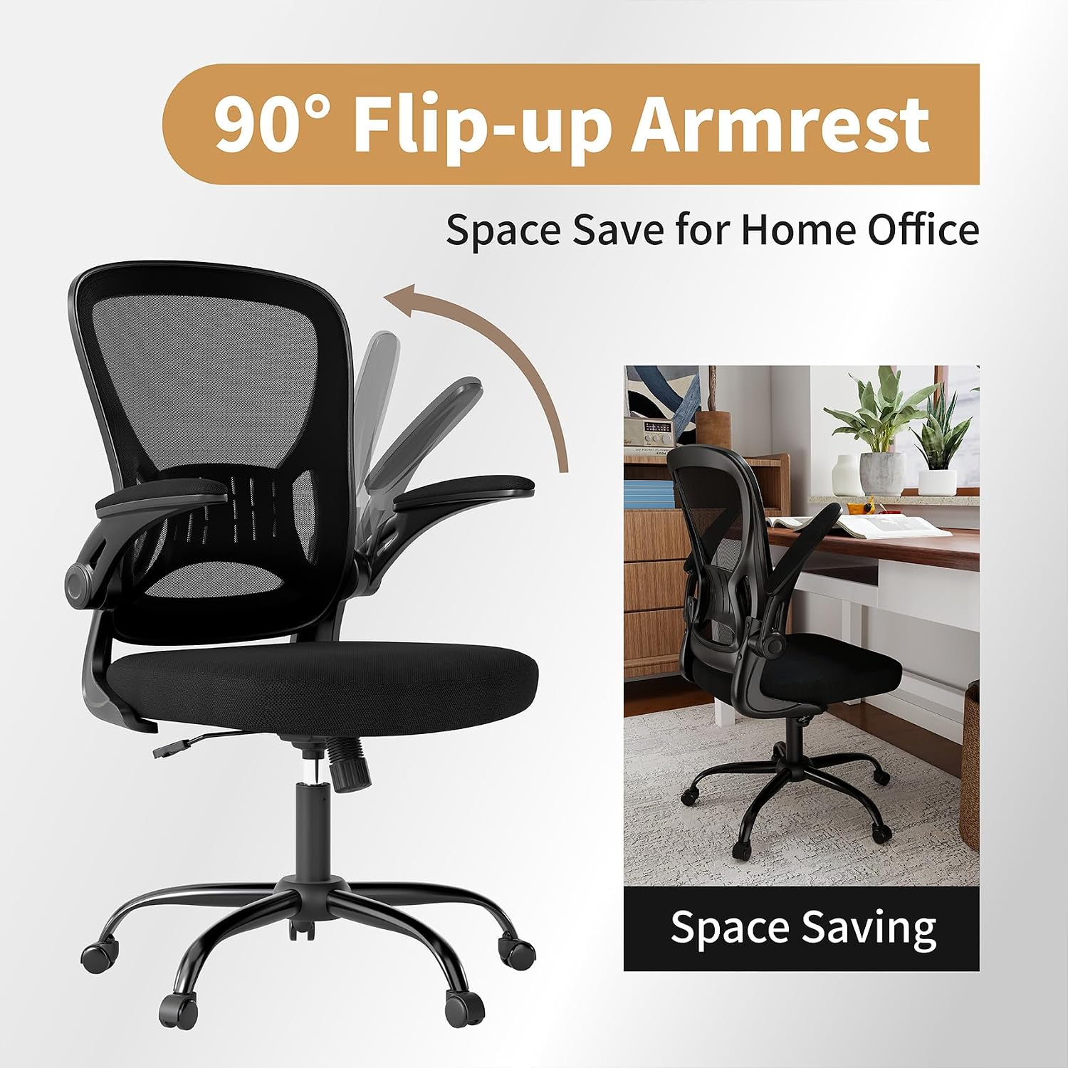 Adjustable Mesh Office Chair Black