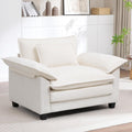 Cloud Accent Chair White Deep Seat