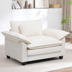 Cloud Accent Chair White Deep Seat