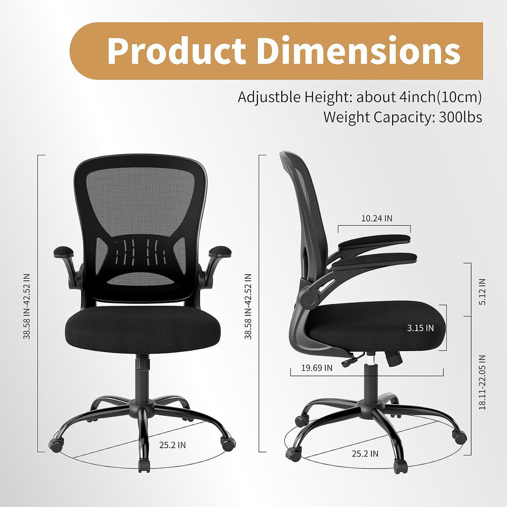 Adjustable Mesh Office Chair Black