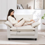 Cloud Accent Chair White Deep Seat