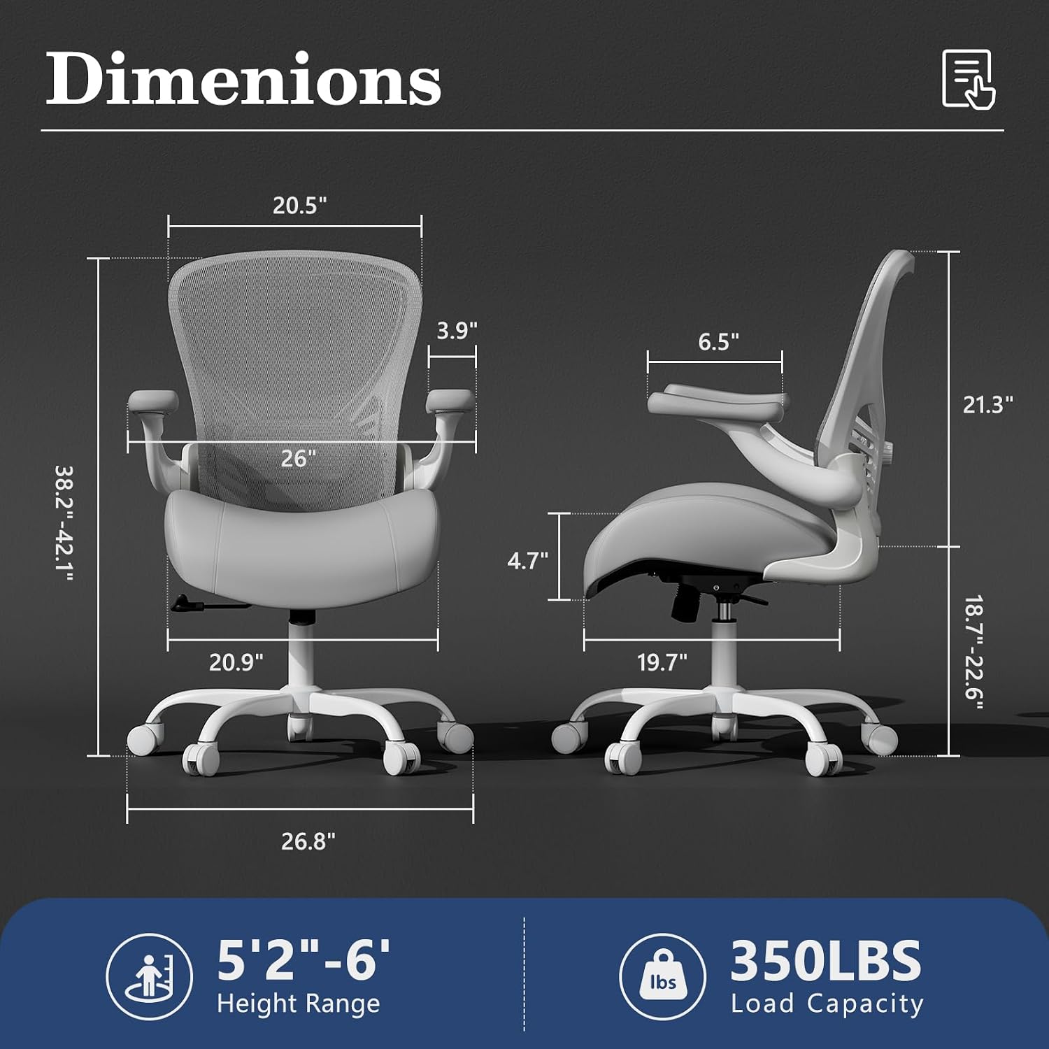 Ergonomic Office Chair Memory Foam Cushion