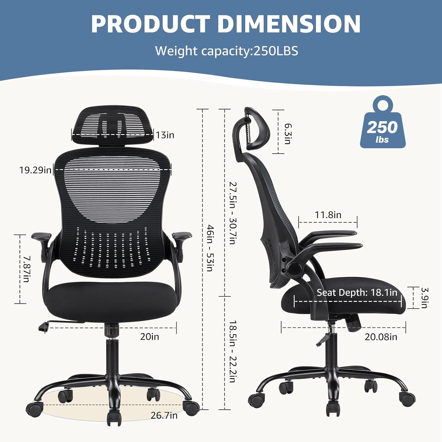Ergonomic Office Chair Lumbar Support