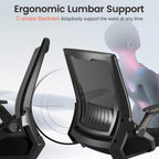 Mesh Office Chair Flip-up Armrest Lumbar Support Black