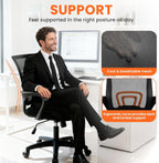 Mid-Back Mesh Office Chair Black