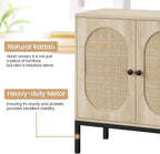 Natural Rattan Sideboard Cabinet