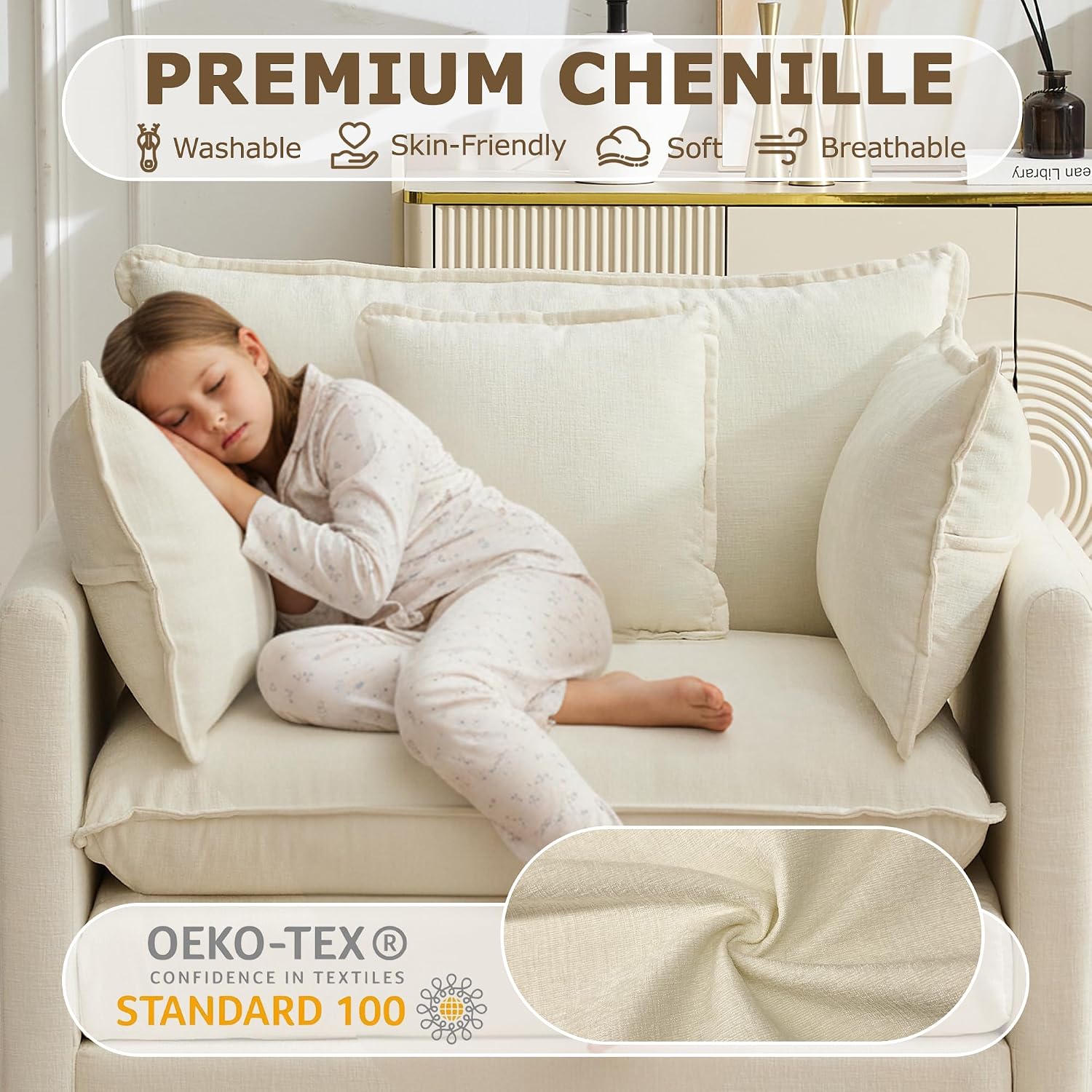 42" Cloud Modular Single Accent Chair