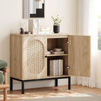 Natural Rattan Sideboard Cabinet