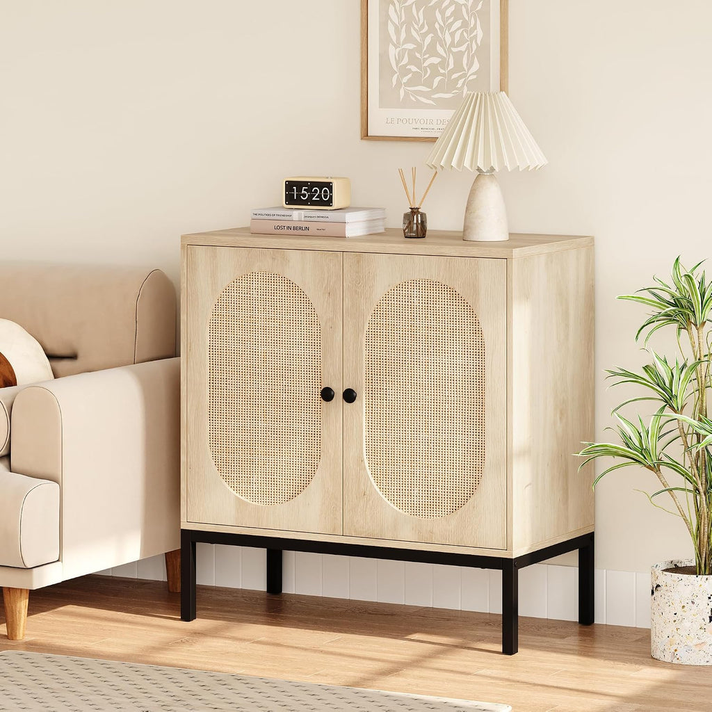 Natural Rattan Sideboard Cabinet