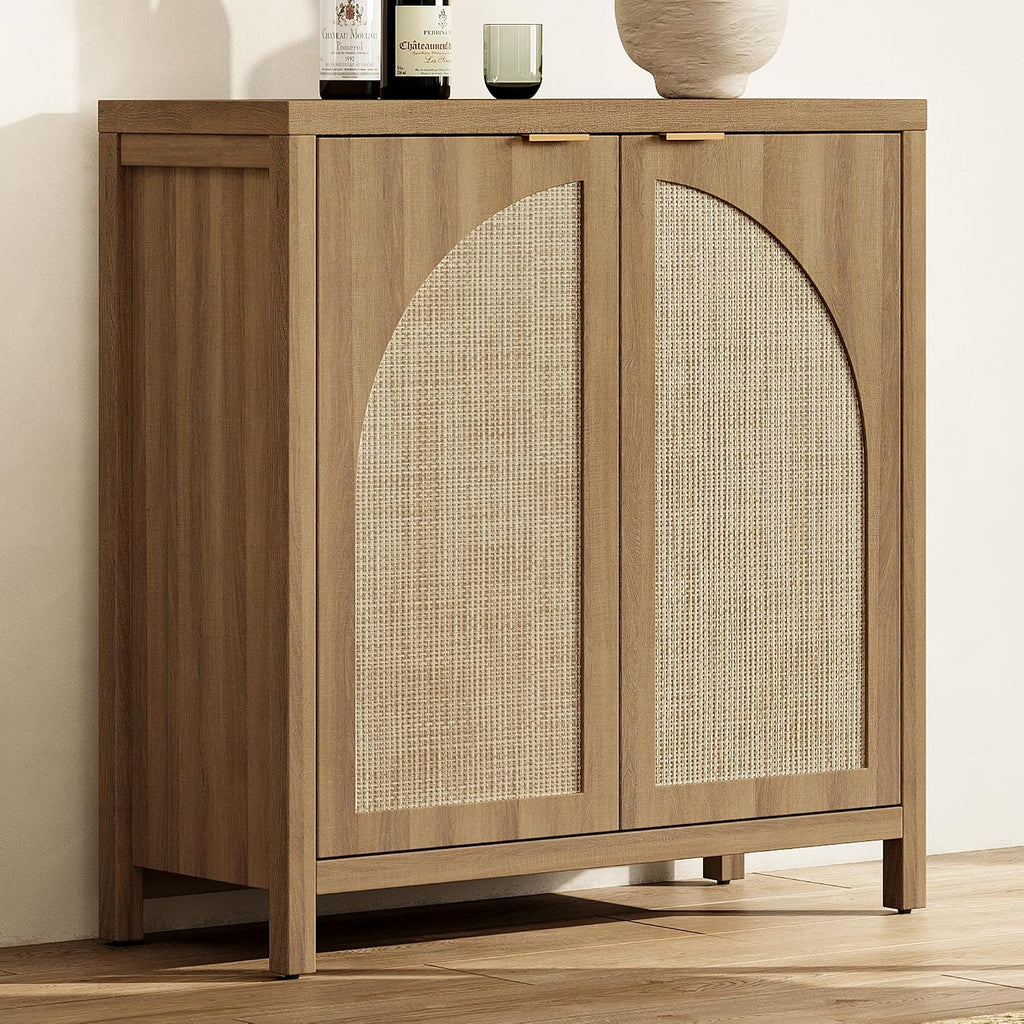 Rattan Sideboard 2 Arch Doors Storage
