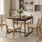 31.5" Square Solid Wood Dining Table For 2-4