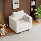 Modular Sectional Sofa White With Storage Ottoman
