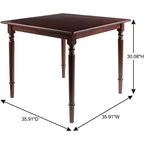 Walnut Square Dining Table
