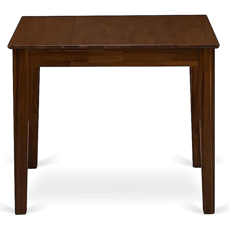 Square Dining Table Rubberwood Antique Walnut 36"