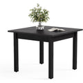 39" Square Dining Table Black For 4 People