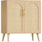 Rattan Cabinet 2 Doors Adjustable Shelf