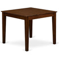 Square Dining Table Rubberwood Antique Walnut 36"